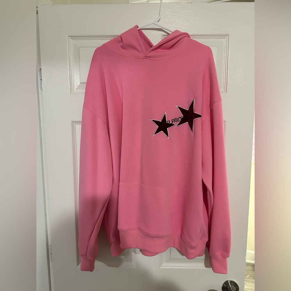 AELFRIC EDEN STAR PRINT COLOR CONTRAST HOODIE